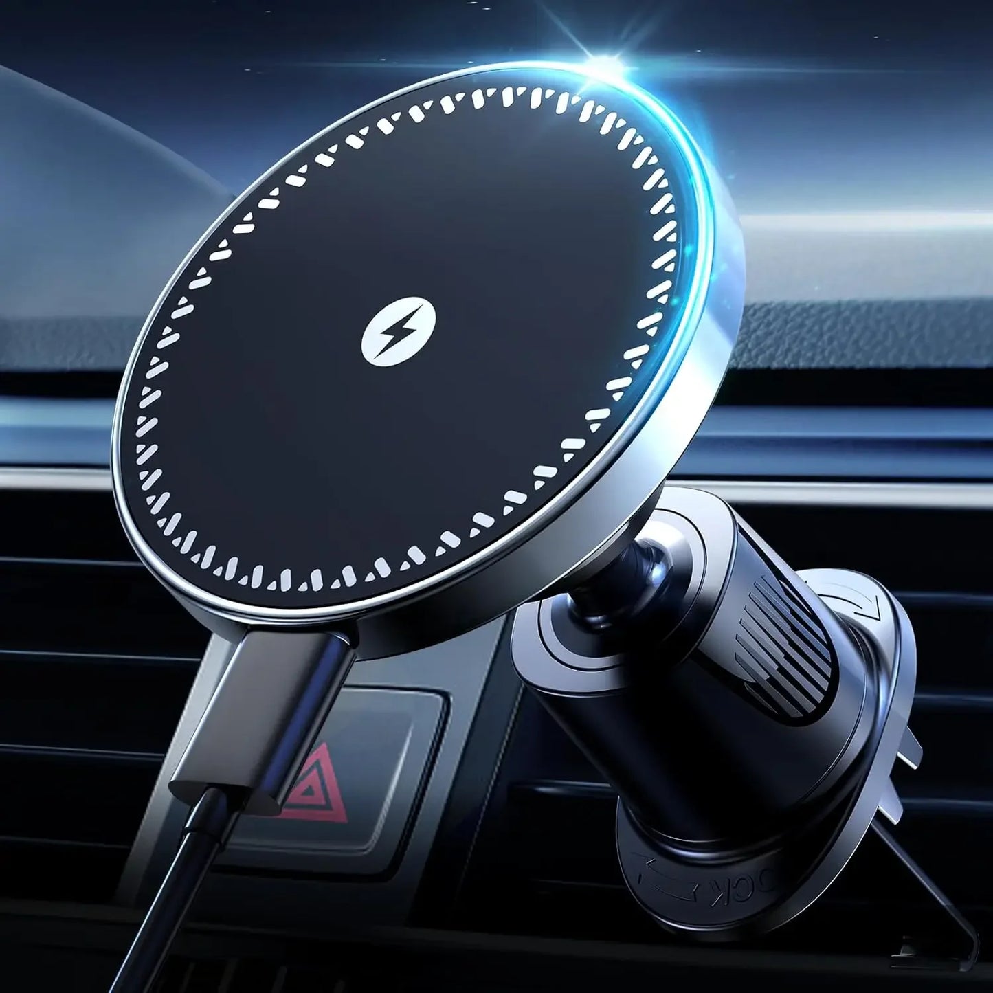 UYUXIO Strong Magnetic Wireless Car Phone Charger Adapter
